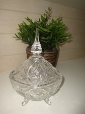 Vaso Portacaramelle in Vetro-Cristallo Decorativo - Altezza cm. 21,50 LxP 16x11