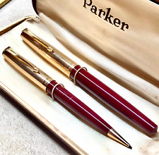 PARKER 17 GOLD CAP BORDEAUX 12 CT STILOGRAFICA VINTAGE PENNA STILO FOUNTAIN PEN