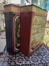 2 X COFANETTO EMILIO SALGARI EDIZIONE ANNOTATA 5 VOLUMI CORSARO GIUNGLA 