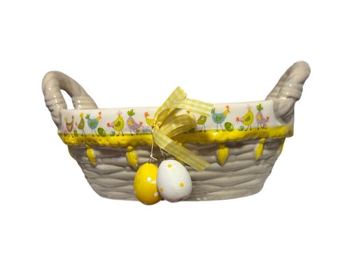 Cesto ovale ceramica con - ceramica,