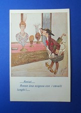 Cartolina Pubblicità Genova Parrucchiere Oreste Ill. Bini NV