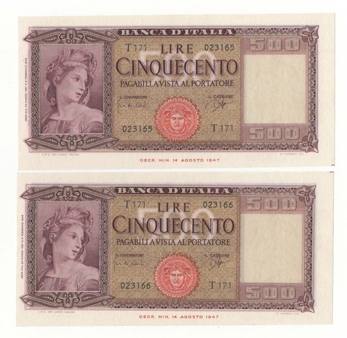 500 lire italia ornata - lire,