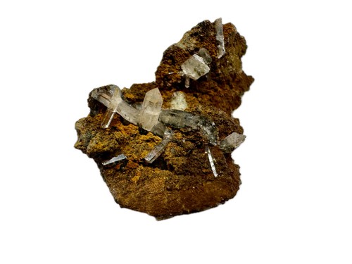 Cristalli quarzo limonite - cristalli,