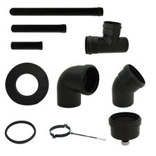 Tubi acciaio pellet 100mm