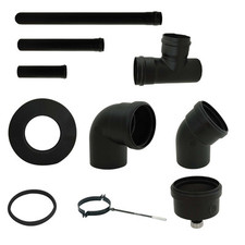 Tubi acciaio pellet 100mm