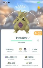 Shiny Tyranitar Year 2019