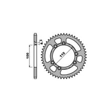 4423 CORONA TRASMISSIONE FERRO Z 50 P. 420 FANTIC MOTOR 50 MOTARD CABALLERO 2009