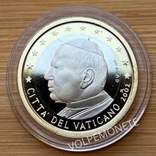 1 EURO VATICANO 2002 FONDO SPECCHIO DA DIVISIONALE - PAPA GIOVANNI PAOLO II