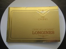 LONGINES LIBRETTO CERTIFICATO