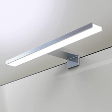 30Cm Luce Led Specchio Bagno 7W 490 Lumen 230 Volt 4000K Alluminio Pieno