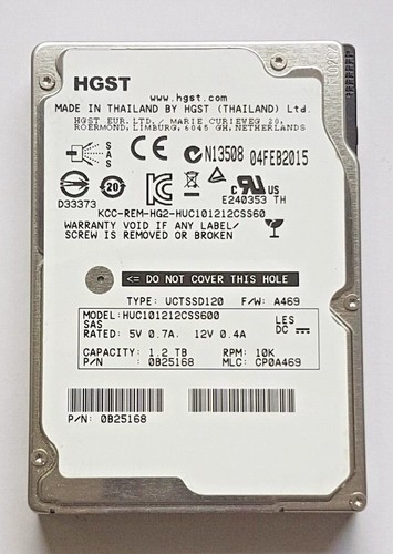 Huc101212css600 hgst b28482 - huc101212css600,