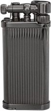 Accendino per pipa Savinelli IM Corona Old Boy  - Gun Metal - Righe Verticali