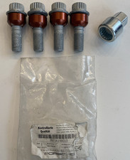 Set bulloni antifurto dist 5mm 99736198010 Porsche 911 996 997 Boxster NOS #2142