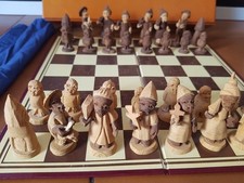 Vecchio set Scacchi Yoruba in legno intagliato Epoca 1920/30' Nigeria Leggi note