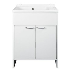 Mobile lavatoio in PVC 58x38x85H cm Lavatoi lavanderia bianco anche per esterno