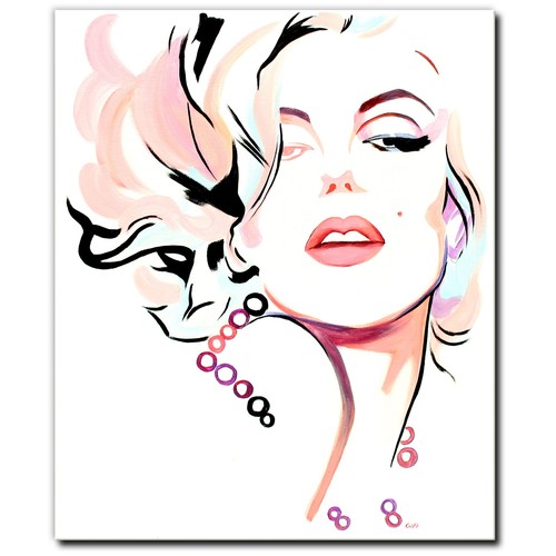 Quadro acrilico quadro donna