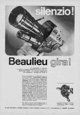 PUBBLICITA'  ADVERTISING WERBUNG 1968-CINEPRESA BEAULIEU FOTO RIPRESE VINTAGE