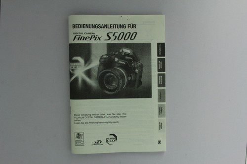 Fujifilm finepix s5000 manuale - s5000,