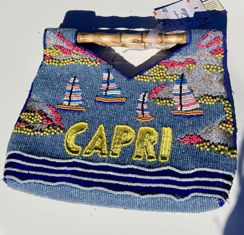 Borsa con perline fatta - , a