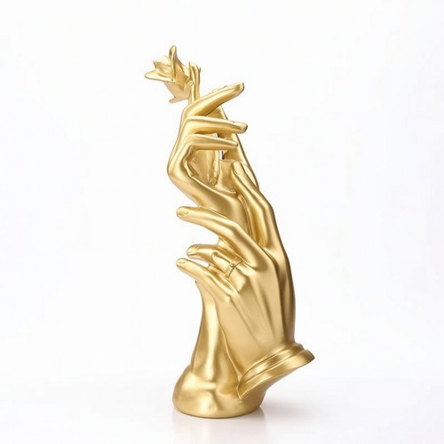 Scultura con rosa - con,