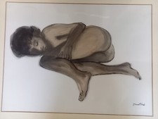 Enotrio Pugliese, Nudo, Tempera e carboncino su carta, cm 50x70 pubblicata