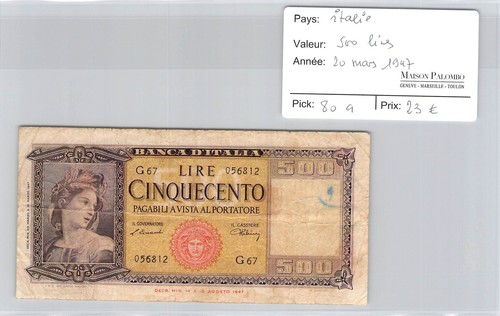 Banconota italia 500 lire - 500,