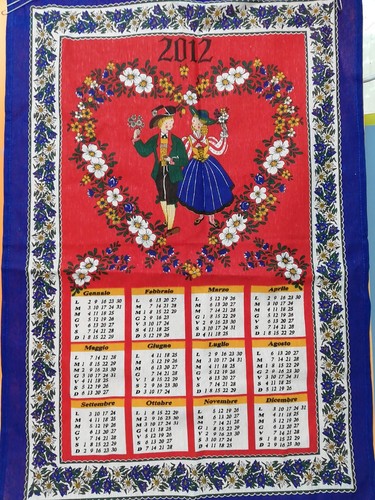 Strofinaccio calendario natale - strofinaccio,