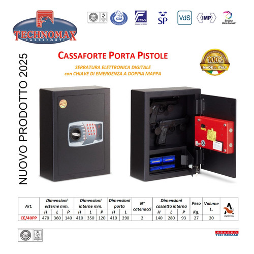 Cassaforte technomax 40pp - technomax, ce/40pp
