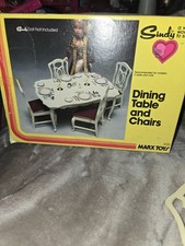 Set 4 sedie sala da pranzo Barbie Sindy vintage #1235 1978