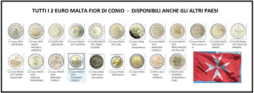Euro malta fior conio - euro,