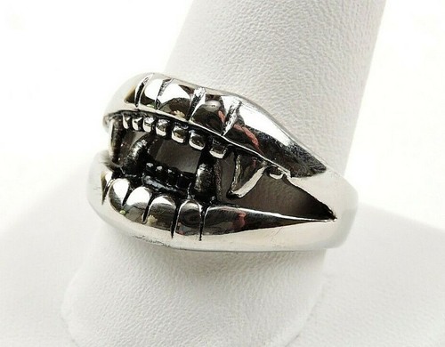 Anello vampiro acciaio inox - anello,