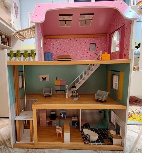 Casa delle bambole legno - in,