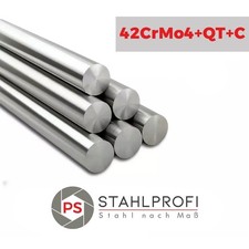 Acciaio grezzo tondo 42CrMo4 / 42CrMoS4+QT+C/SH tondo Ø8 - Ø80mm >lunghezza a scelta< 