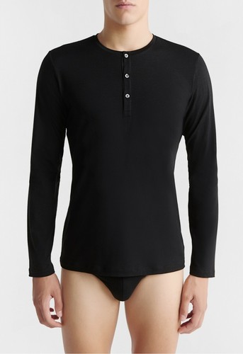 Nero perla top uomo manica - top,