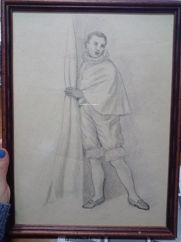 Disegno artista pierrot di - d'artista, "pierrot"