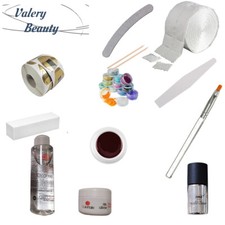 KIT RICOSTRUZIONE UNGHIE GEL UV NDED GERMANY LIME NAIL ART SENZA LAMPADA