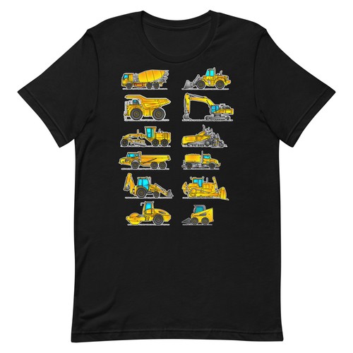 Shirt veicoli costruzione - t-shirt, da