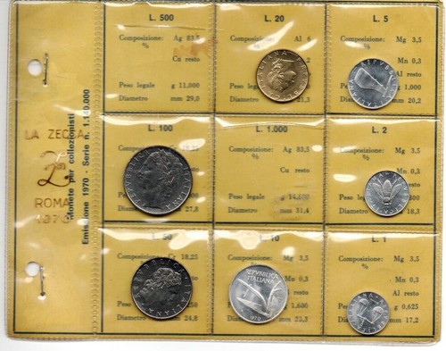 Italia italy 1970 monete - italia,