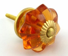 Ambra Fiore Forma Taglio Vetro