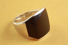 Anello Da Uomo Con Pietra Nera
