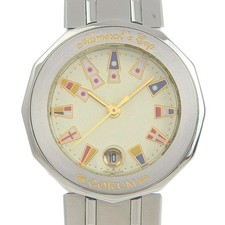 CORUM Admirals Cup Orologi 39.610.20V50 Argento Quadrante Avorio Acciaio Inox Q...