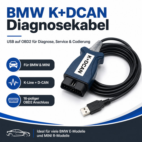 Diagnostica bmw dcan - bmw, cavo
