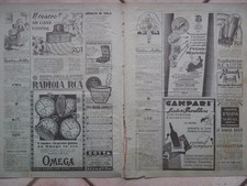 Magnesia San Pellegrino Radiola RCA Orologio Omega Radiotron Busch Campari Valda