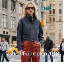 ZARA GIACCA DENIM CROPPED