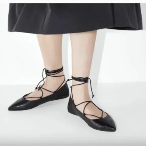 Zara pelle nera - , caviglia