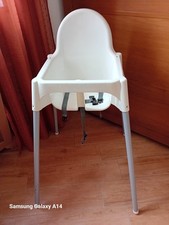 seggiolone pappa Ikea Bianco  con cinture di Protezione - Ottime Condizioni