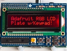 Adafruit 16x2 LCD, RGB