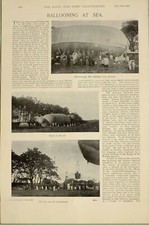 1897 Stampa Pallone In Mare