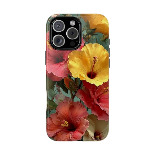 Fiore ibisco rosa giallo - fiore,