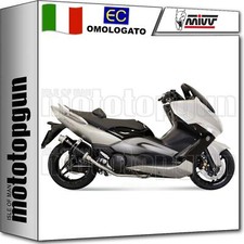MIVV SCARICO COMPLETO OMOLOGATO GP INOX NERO YAMAHA T-MAX TMAX 500 2008 08